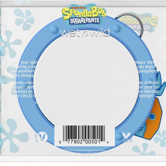 Wet N Wild SpongeBob Face Mirror and Keychain Set - Always Looking Up - Picture 4 of 8